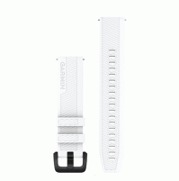 Quick Release Bands 20 mm - White, black hardware - 010-13076-02 - Garmin